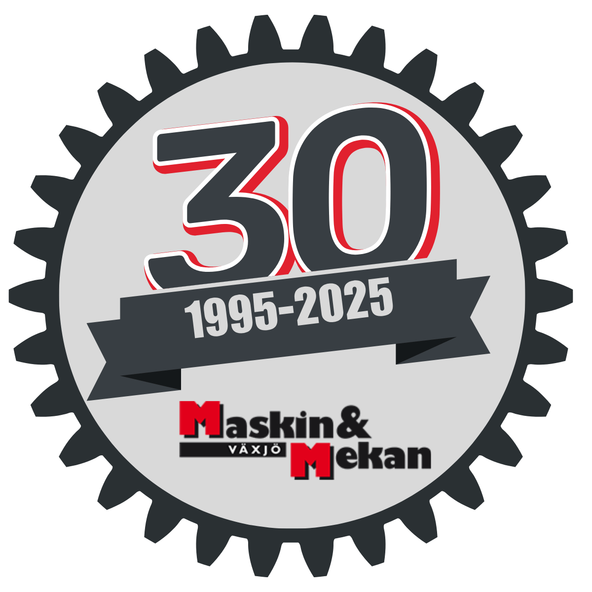 Logga maskin o mekan 30 år
